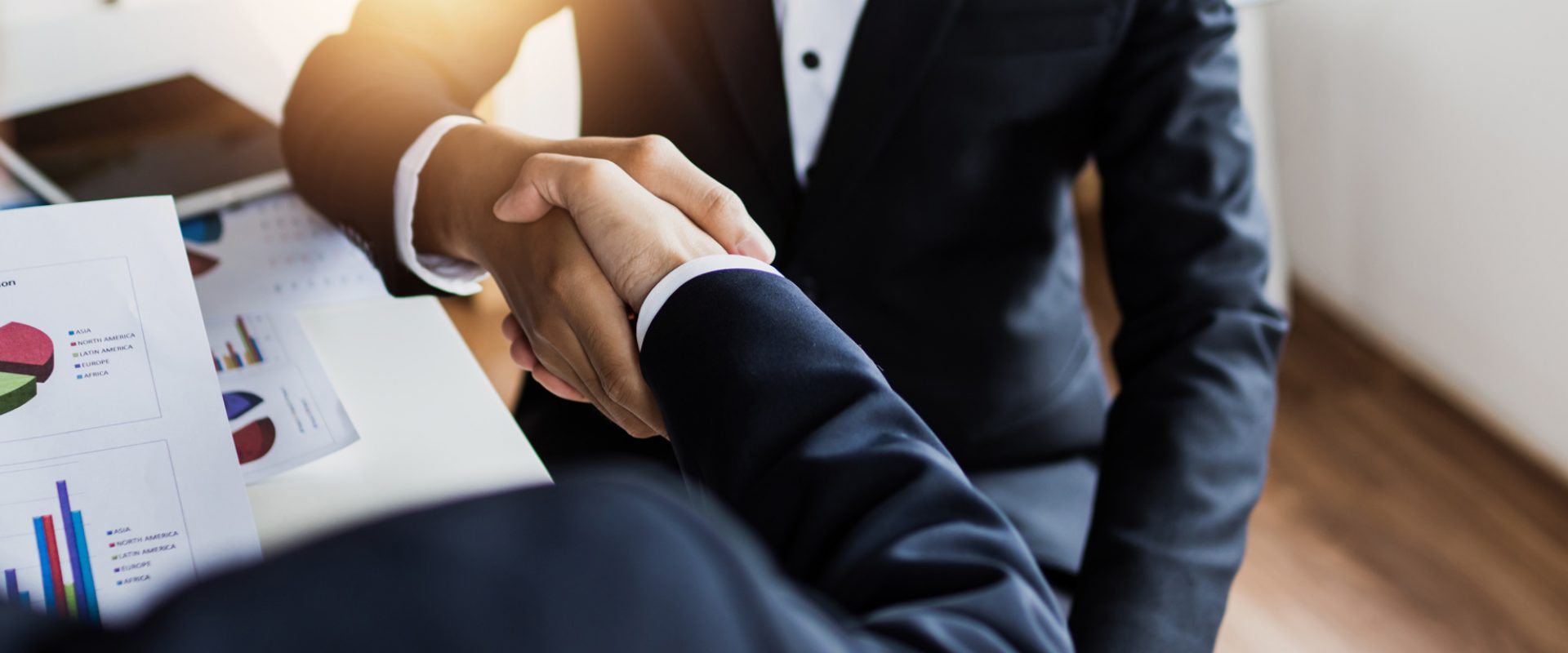 success and successful negotiation in business, handshake and success and successful negotiation in business, handshake and shake hand of two businessmen